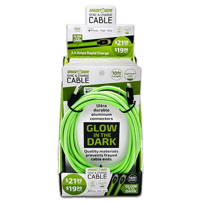 ITEM NUMBER 088498 10FT GID CABLE VARIETY 6 PIECES PER DISPLAY
