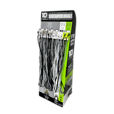 10FT Braided Sync and Charge Cable Assortment Floor Display - 24 Pieces Per Retail Ready Display 88585