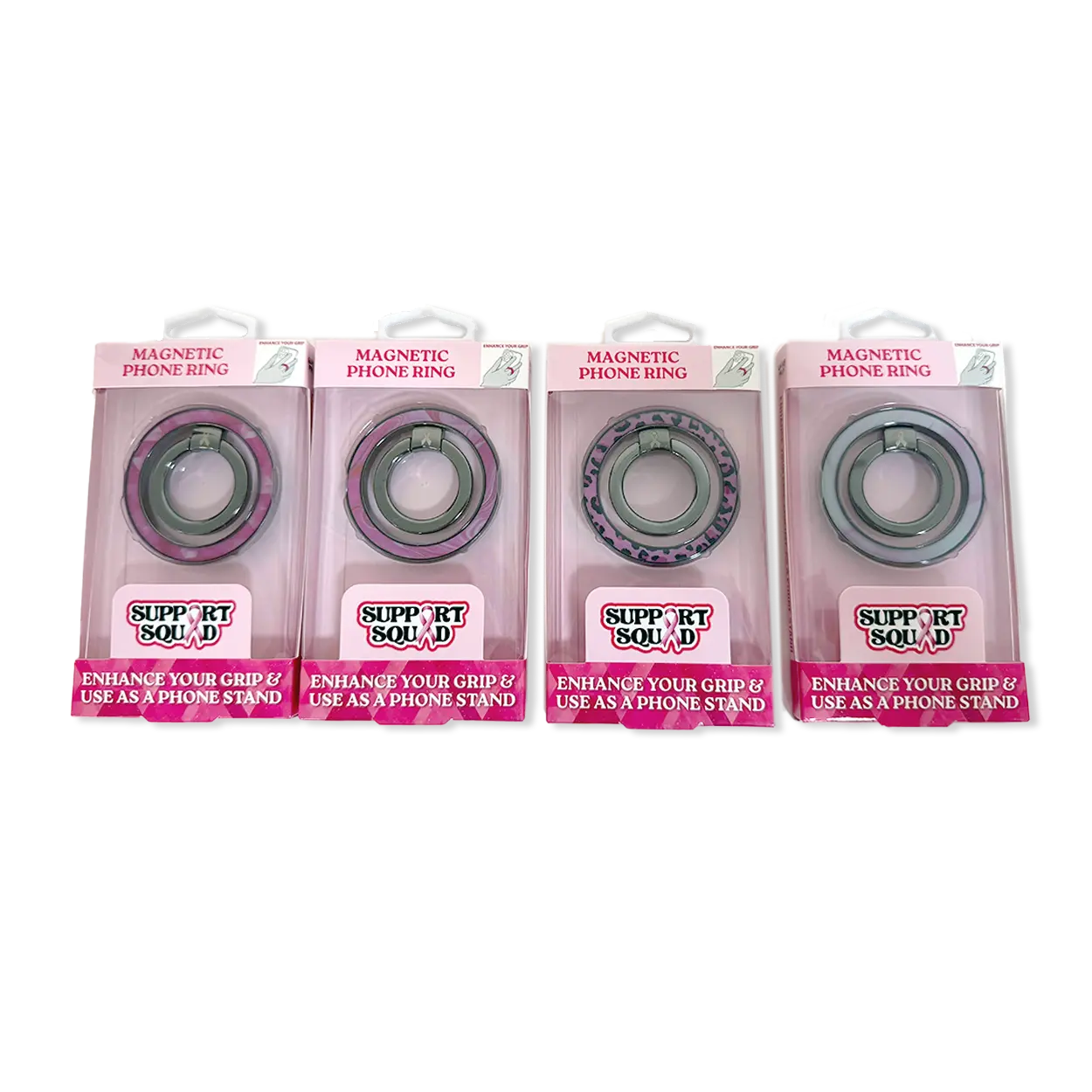 Breast Cancer Awareness Pink Support Squad Assortment Floor Display - 68 Pieces Per Retail Ready Display 88607 NOVELTY INC