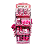 Breast Cancer Awareness Pink Support Squad Assortment Floor Display - 68 Pieces Per Retail Ready Display 88607 NOVELTY INC