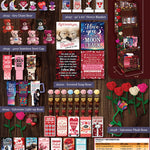 Valentines Day Rose Plush and Gift Assortment Floor Display - 78 Pieces Per Retail Ready Display Kit 88615 KIPP BROTHERS