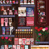 Valentines Day Rose Plush and Gift Assortment Floor Display - 78 Pieces Per Retail Ready Display Kit 88615 KIPP BROTHERS