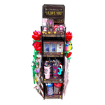 Valentines Day Rose Plush and Gift Assortment Floor Display - 78 Pieces Per Retail Ready Display Kit 88615 NOVELTY INC