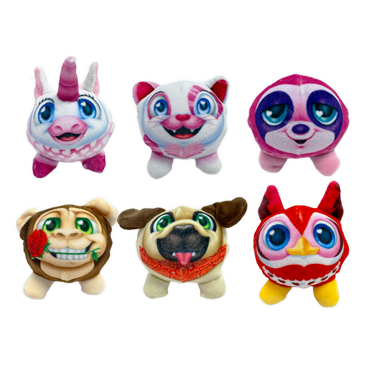 Valentines Day Glass Plush and Gift Assortment Floor Display - 56 Pieces Per Retail Ready Display Kit 88616 NOVELTY INC