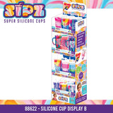 Sipz Silicone Cup Assortment Floor Display - 38 Pieces Per Retail Ready Display Kit 88622 NOVELTY INC