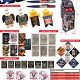 Patriotic USA 250 Floor Display - 78 Pieces Per Retail Ready Display Kit 88626 NOVELTY INC