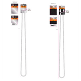 10FT Braided Sync and Charge Cable Assortment Floor Display - 24 Pieces Per Retail Ready Display Kit 88628