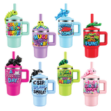 Sip Happy Insulated Drinkware with Straw Topper Assortment Floor Display - 26 Pieces Per Retail Ready Display Kit 88635