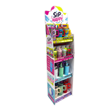 Sip Happy Insulated Drinkware with Straw Topper Assortment Floor Display - 26 Pieces Per Retail Ready Display Kit 88635
