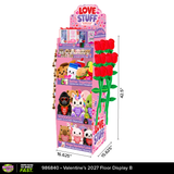 Valentine's Day Love Stuff Floor Display - 60 Pieces Per Retail Ready Display Kit 88639