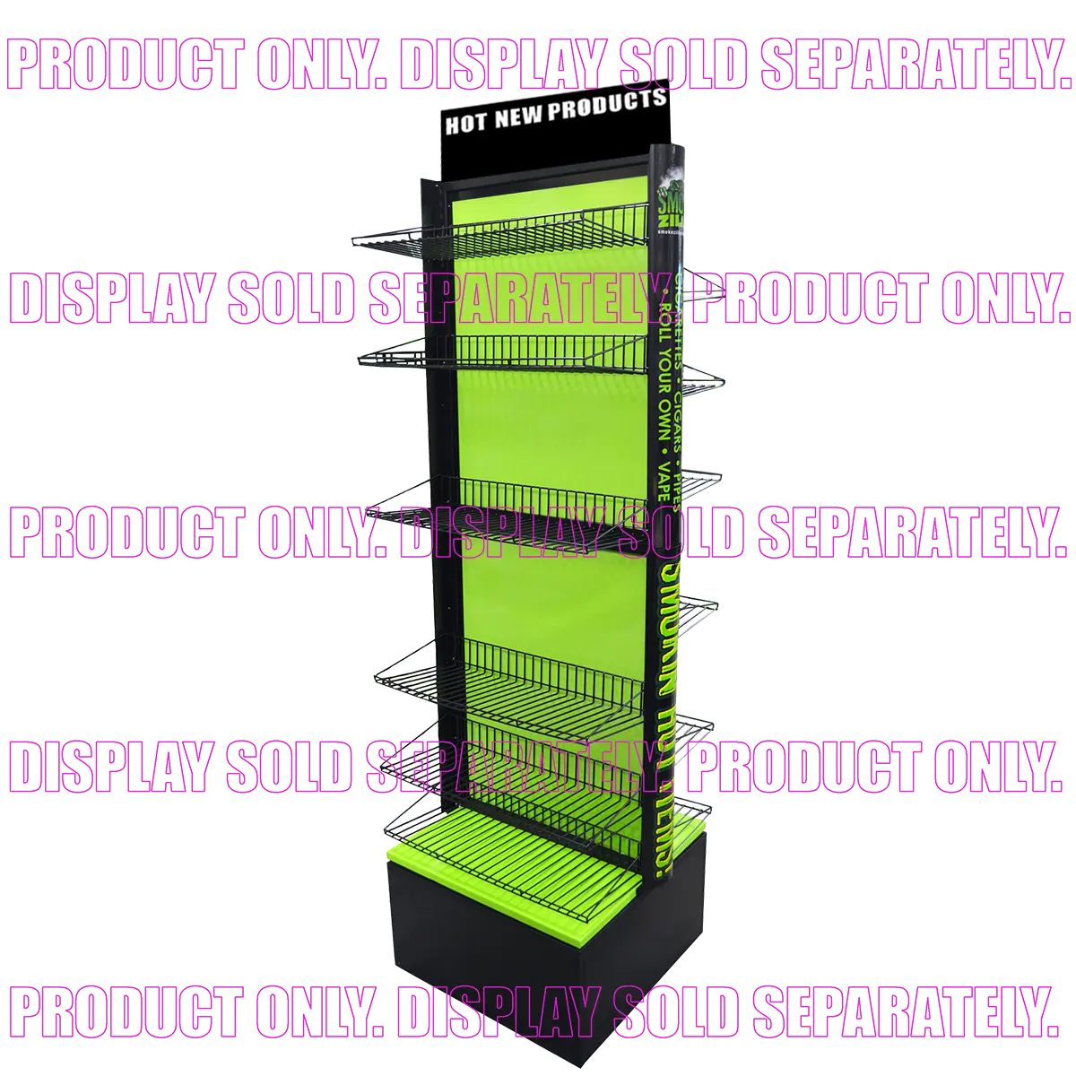 Merchandising Fixture - Smokezilla Spinner Rack Header Sign ONLY 98025 ...
