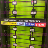 Merchandising Fixture- SunGear SBT Retail Pricing Strip 980480