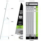 10FT Braided Sync and Charge Cable Assortment Floor Display - 24 Pieces Per Retail Ready Display 88585