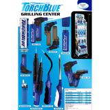 Grilling Center Lighter Assortment Floor Display - 74 Pieces Per Retail Ready Display Kit 88623 TORCH BLUE