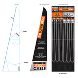 10FT Braided Sync and Charge Cable Assortment Floor Display - 24 Pieces Per Retail Ready Display Kit 88628