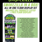 Curated Smokezilla Top Sellers Assorted Smoking Accessories Floor Display 88549