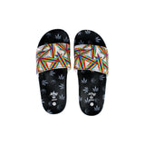 Himpy Slides - Mens Pineapple Express Black Sandal - 1 Pair Per Pack