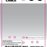 10FT Braided Sync and Charge Cable Assortment Floor Display - 24 Pieces Per Retail Ready Display 88585