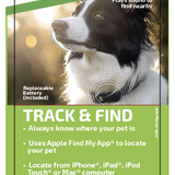 GPS Dog Collar Tracker Key Chain Apple Find My™ Compatible - 6 Pieces Per Retail Ready Display 25750