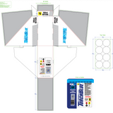 300ML Bulk Torch Blue Butane Refill - 8 Pieces Per Retail Ready Display 41834