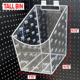 11.75" Tall Clear Vinyl Merchandising Bins - 6 Bins Per Pack 975330