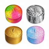 Four Dumpling Steamers 2x2 Grid