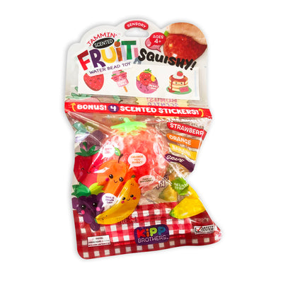 ITEM NUMBER 023356 SCENTED FRUIT BEADBALL WITH STICKERS 12 PIECES PER PACK