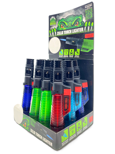 ITEM NUMBER 023390 ZILLA TORCH LIGHTER 12 PIECES PER DISPLAY