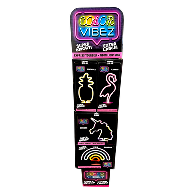 ITEM NUMBER 088462 NEON SIGNS FLOOR DISPLAY 16 PIECES PER DISPLAY