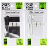 AC Wall Charger USB Port with USB to Lightning Charging Cable Set- 2 Pieces Per Pack 20687