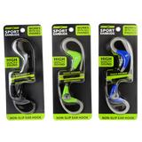 Wired Sport Earbuds with Mic- 3 Pieces Per Pack 20777