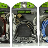 Charging Cable Elite Indestructible USB to Micro USB 3FT- 3 Pieces Per Pack 21157