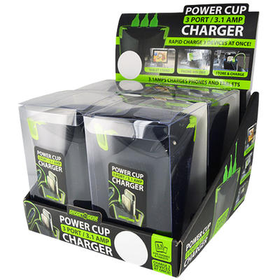 ITEM NUMBER 021522 CUP HOLDER CHARGER 4 PIECES PER DISPLAY