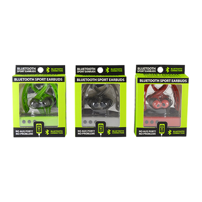 ITEM NUMBER 021555 BT SPORT EARBUDS 3 PIECES PER PACK
