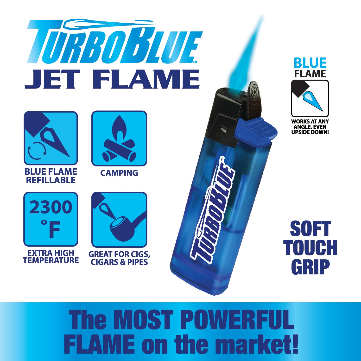Verdensrekord Guinness Book hulkende Fleksibel TorchBlue Jet Flame Lighter – NOVELTY INC WHOLESALE