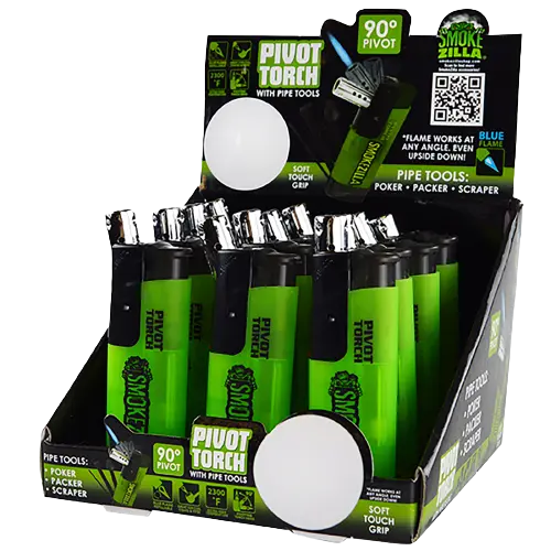 Pivot Head Torch Lighter with Tools - 12 Pieces Per Retail Ready Displ ...