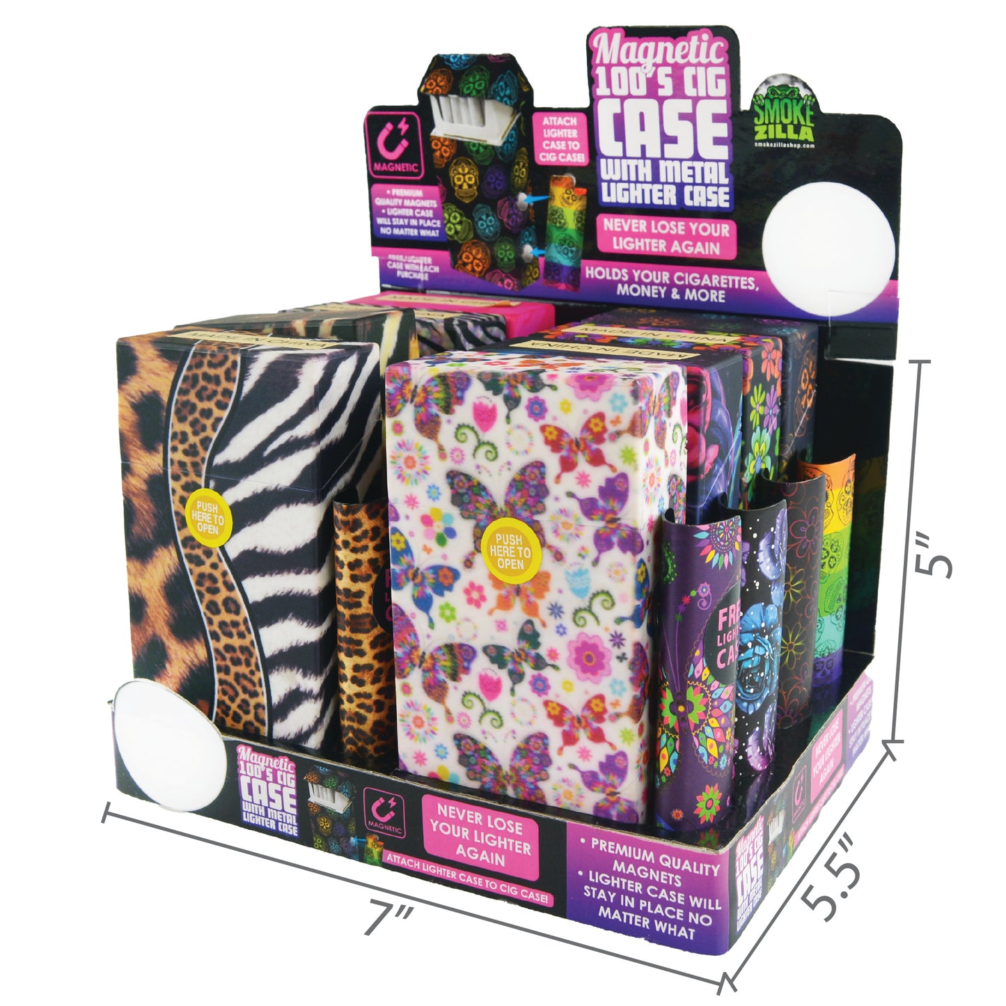ITEM NUMBER 021748 100S CIG BOX LTR CASE 8 PIECES PER DISPLAY