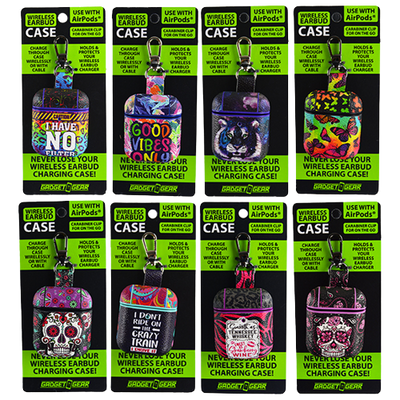 ITEM NUMBER 021763 PRINTED EARBUD CASE 8 PIECES PER DISPLAY