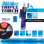 ITEM NUMBER 021802 TORCH BLUE TRIPLE TORCH LED STICK 12 PIECES PER DISPLAY