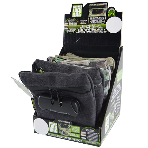 ITEM NUMBER 021828 CANVAS LOCK BAG 6 PIECES PER DISPLAY