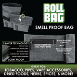 Smell Proof Canvas Roll Bag- 6 Pieces Per Retail Ready Display 21829