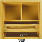 Large Wood Locking Storage Box- 3 Pieces Per Retail Ready Display 21910