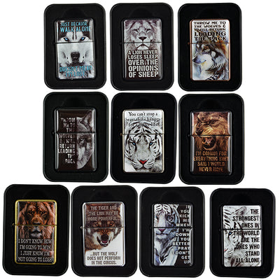 ITEM NUMBER 021914 ANIMAL FLIP TOP TORCH 12 PIECES PER DISPLAY