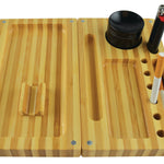 Bamboo Magnetic Roll Tray Smoker Station - 4 Pieces Per Retail Ready Display 21917 SMOKEZILLA