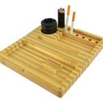 Bamboo Magnetic Roll Tray Smoker Station - 4 Pieces Per Retail Ready Display 21917 SMOKEZILLA
