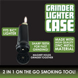 Metal Grinder Lighter Case- 6 Pieces Per Retail Ready Display 21943
