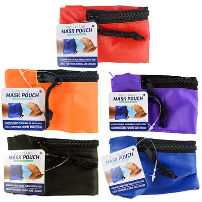 ITEM NUMBER 021964 MASK POUCH WRISTBAND 12 PIECES PER DISPLAY