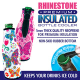 Neoprene Rhinestone Bottle Suit Coozie- 6 Per Retail Ready Display 22033