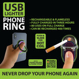 WHOLESALE PHONE RING USB LIGHTER 6 PIECES PER DISPLAY 22087