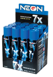 ITEM NUMBER 022115 NEON 300ML BUTANE 12 PIECES PER DISPLAY